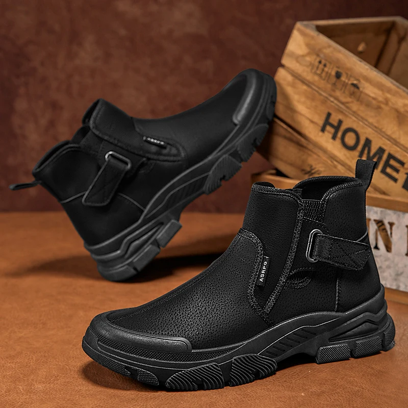 Men Shoes Classic - Autumn Winter Men's Ankle Boots Classic