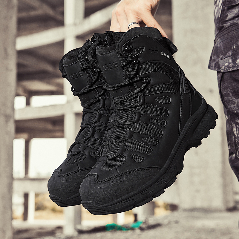 Men Shoes Brand - Men Tactical Boots Lace Up Brand