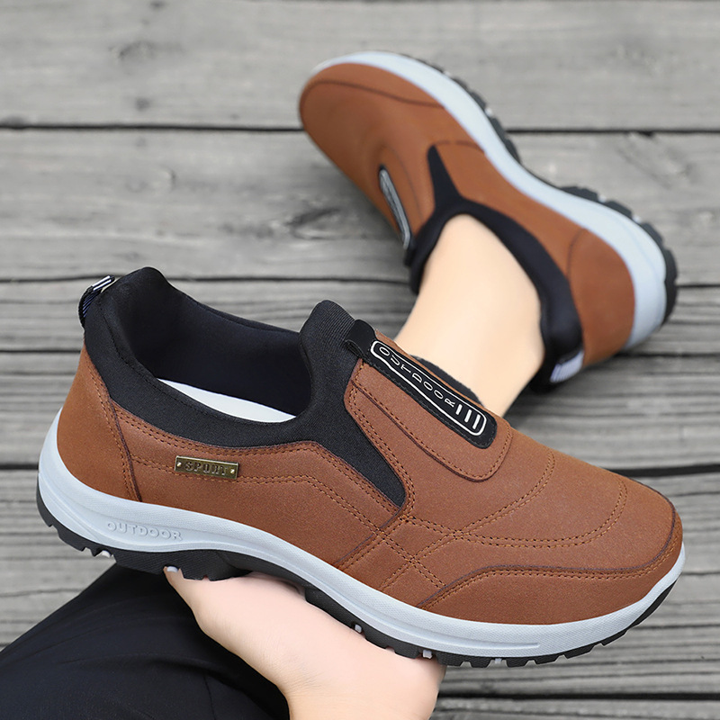 Men's Casual Walking Shoes Fau - Boat Shoe Leather ulasan dan harga