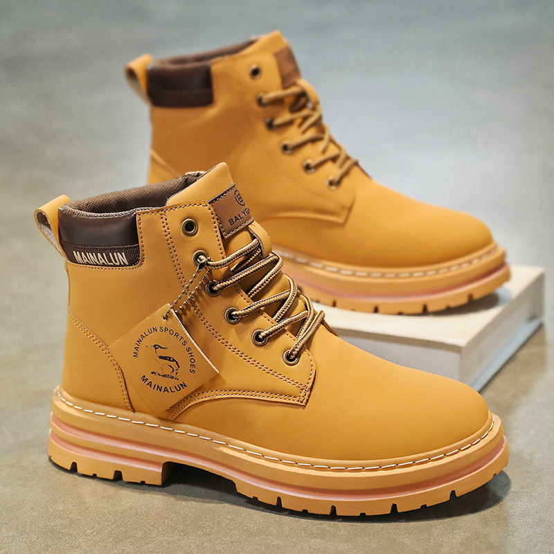 Classic Men High Top Boots Hig - Men Shoes Classic ulasan dan harga