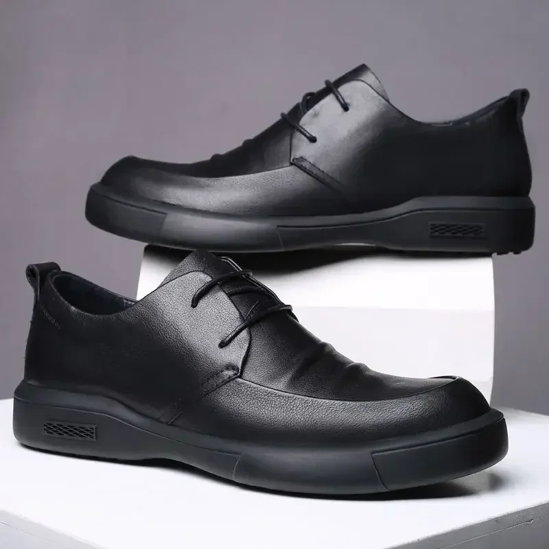 Dress Shoes Man Cowhide Casual - Men Shoes Clearance ulasan dan harga