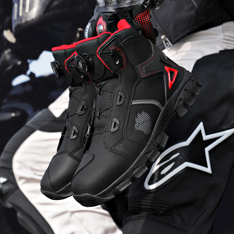 Professional Men's Motorcycle  - Boat Shoe Leather ulasan dan harga