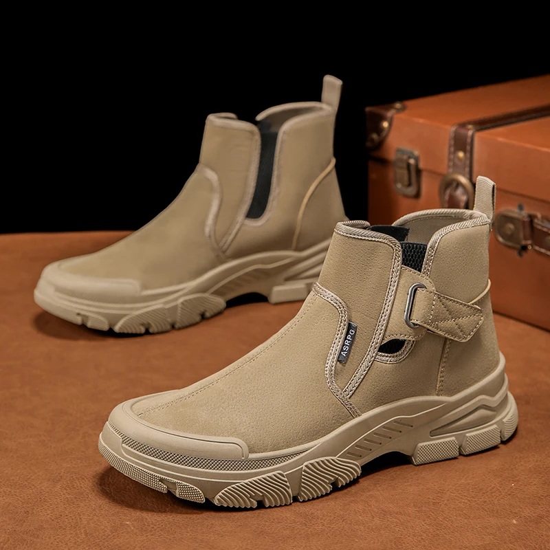 Autumn Winter Men's Ankle Boot - Men Shoes Classic ulasan dan harga