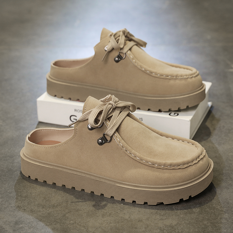 Platform Mules Men Backless Lo - Boat Shoe Leather ulasan dan harga