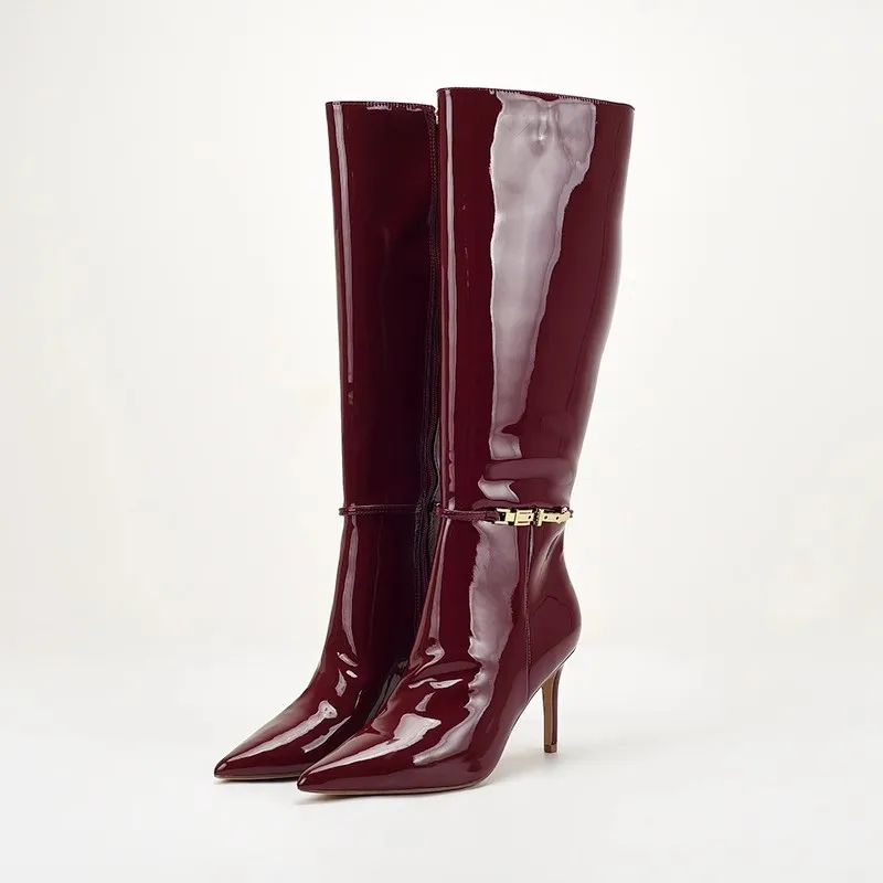 Pointed Toe Stiletto High Heel - Boat Shoe Leather ulasan dan harga