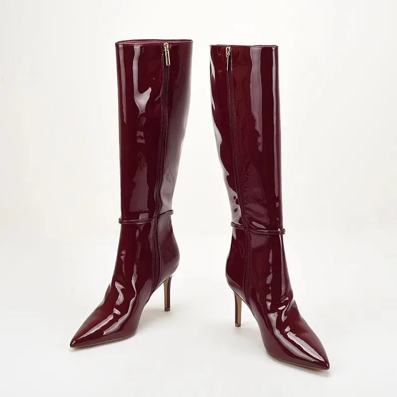 Pointed Toe Stiletto High Heel - Boat Shoe Leather ulasan dan harga