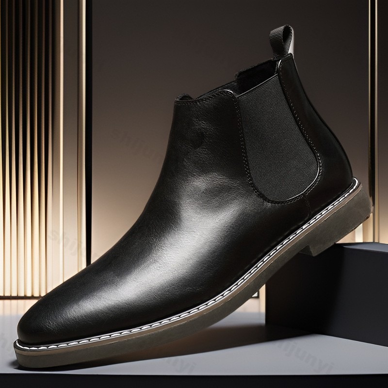 Mens Business Casual Leather B - Men Shoes Brand ulasan dan harga