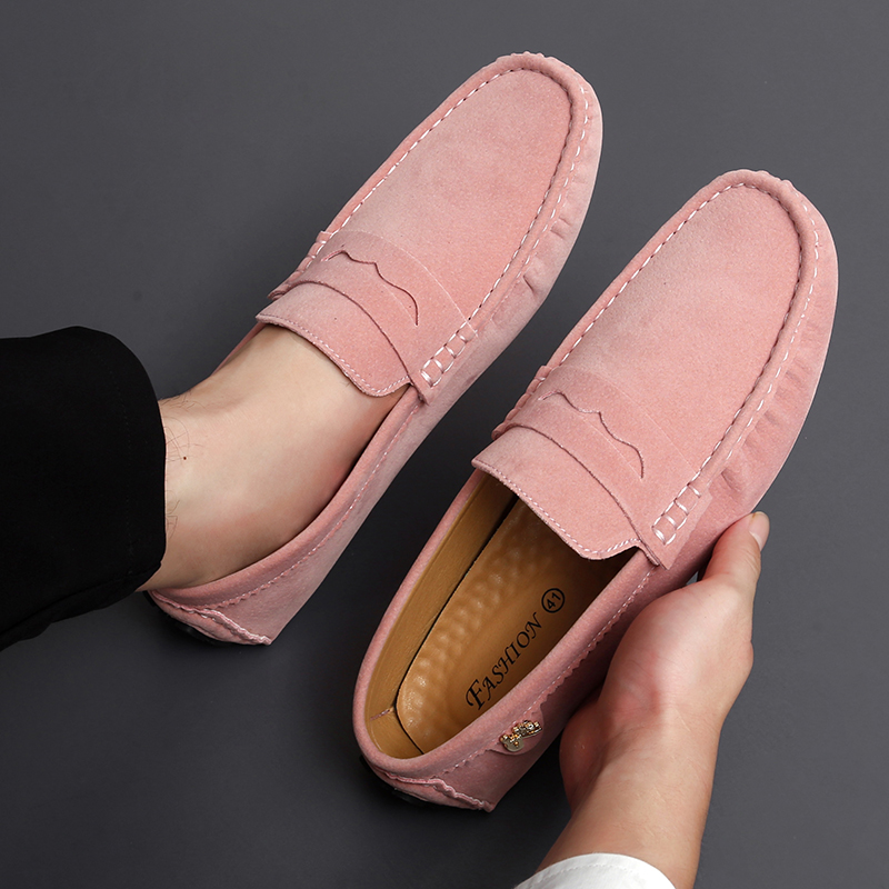 Suede Leather Penny Peas Loafe - Boat Shoe Leather ulasan dan harga