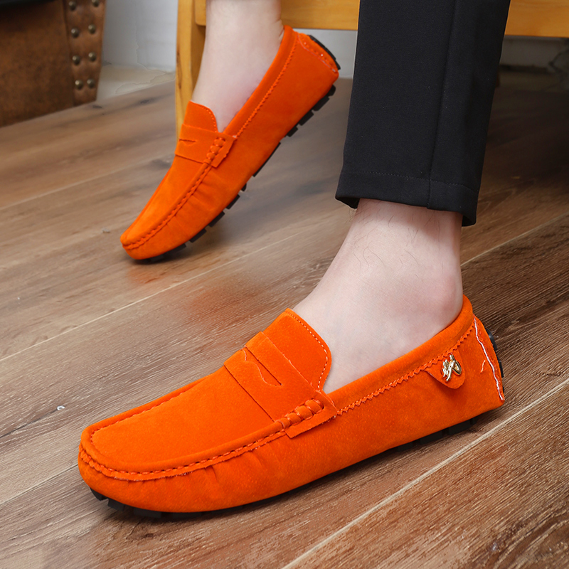 Suede Leather Penny Peas Loafe - Boat Shoe Leather ulasan dan harga