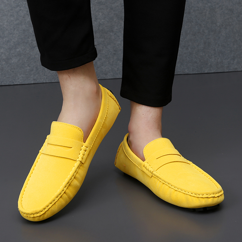 Suede Leather Penny Peas Loafe - Boat Shoe Leather ulasan dan harga
