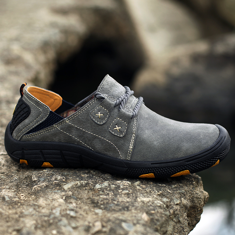 New Men's Casual Shoes Plus Si - Boat Shoe Leather ulasan dan harga