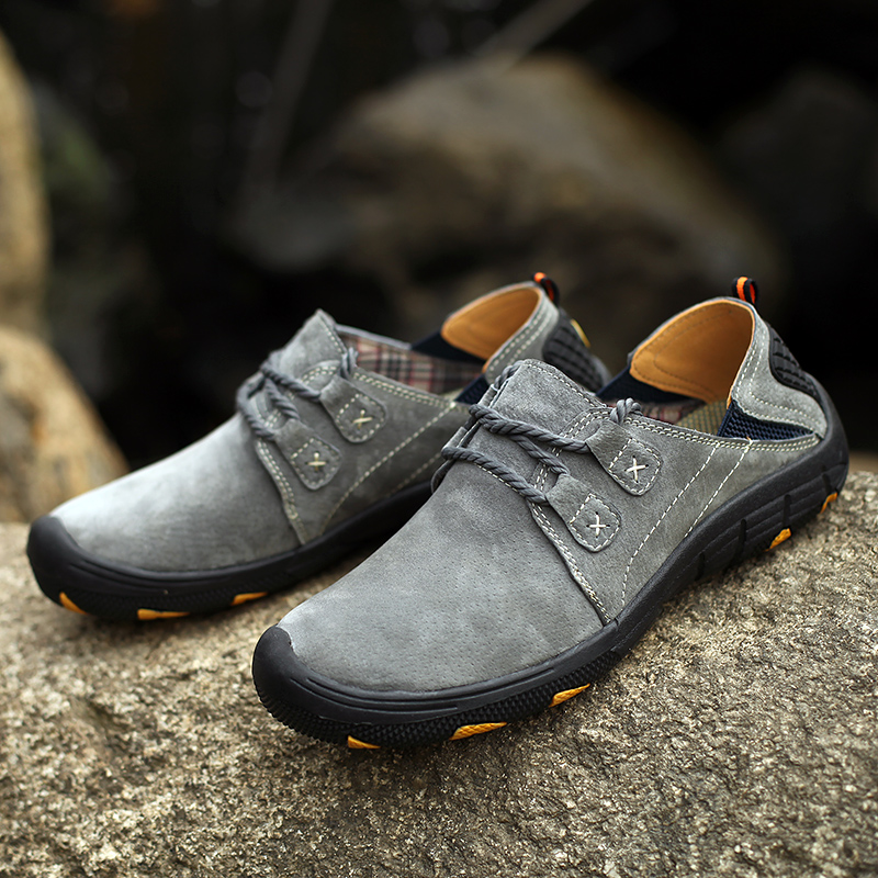 New Men's Casual Shoes Plus Si - Boat Shoe Leather ulasan dan harga