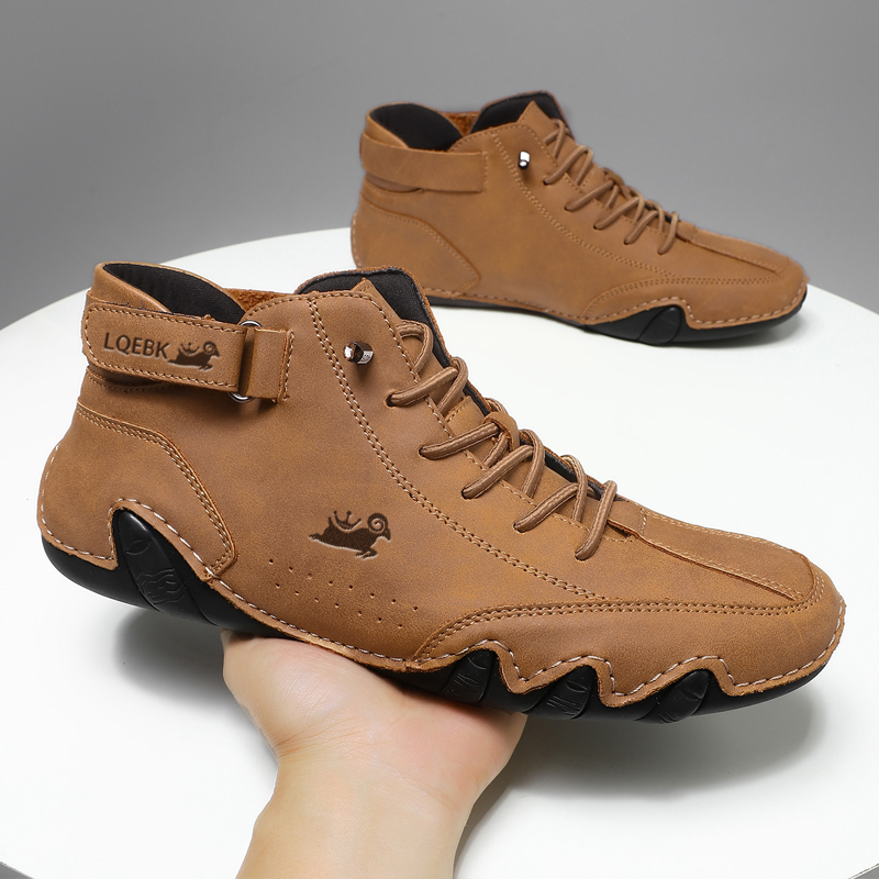 Leather Shoes for Men Casual S - Boat Shoe Leather ulasan dan harga