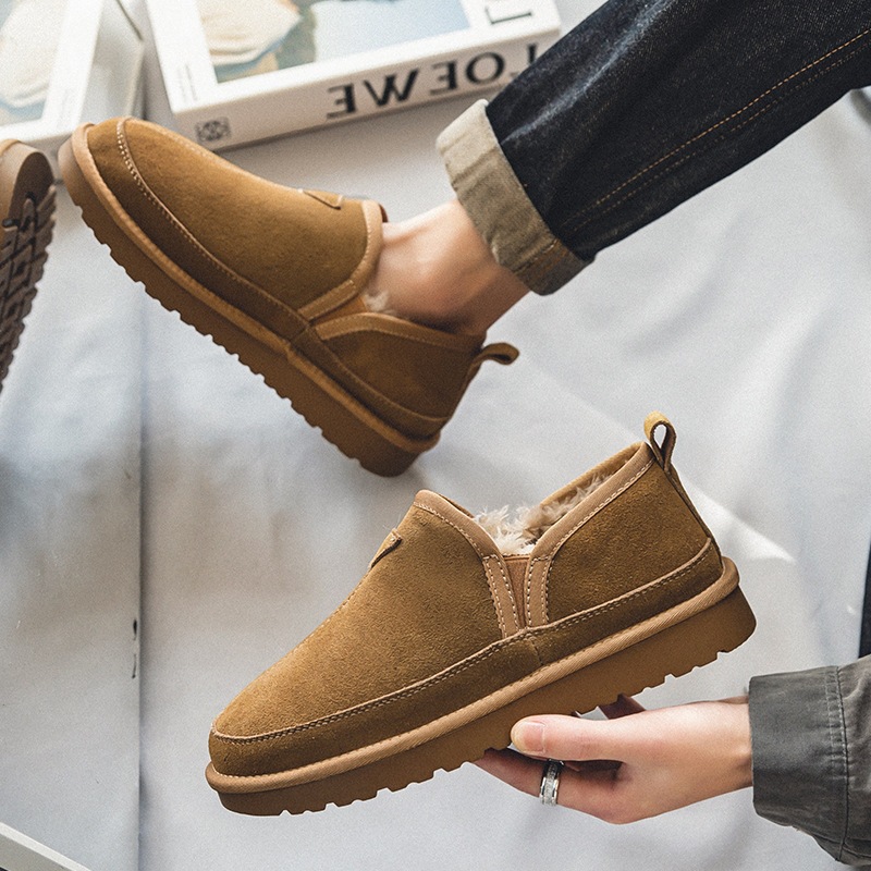 Winter Women Men Genuine Cow L - Men Shoes Classic ulasan dan harga