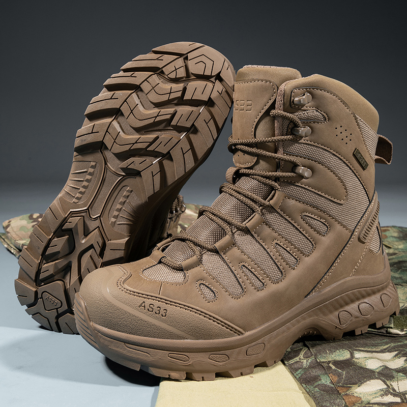Men Tactical Boots Lace Up Bra - Men Shoes Brand ulasan dan harga