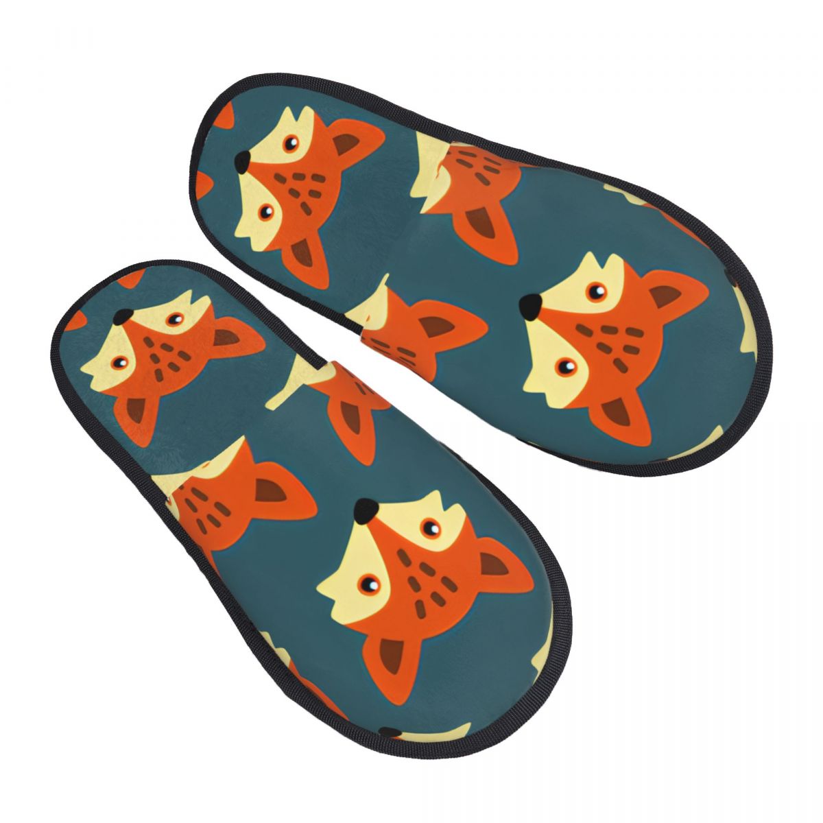 Plush Indoor Slippers Watercol - Men Shoes Illustration ulasan dan harga