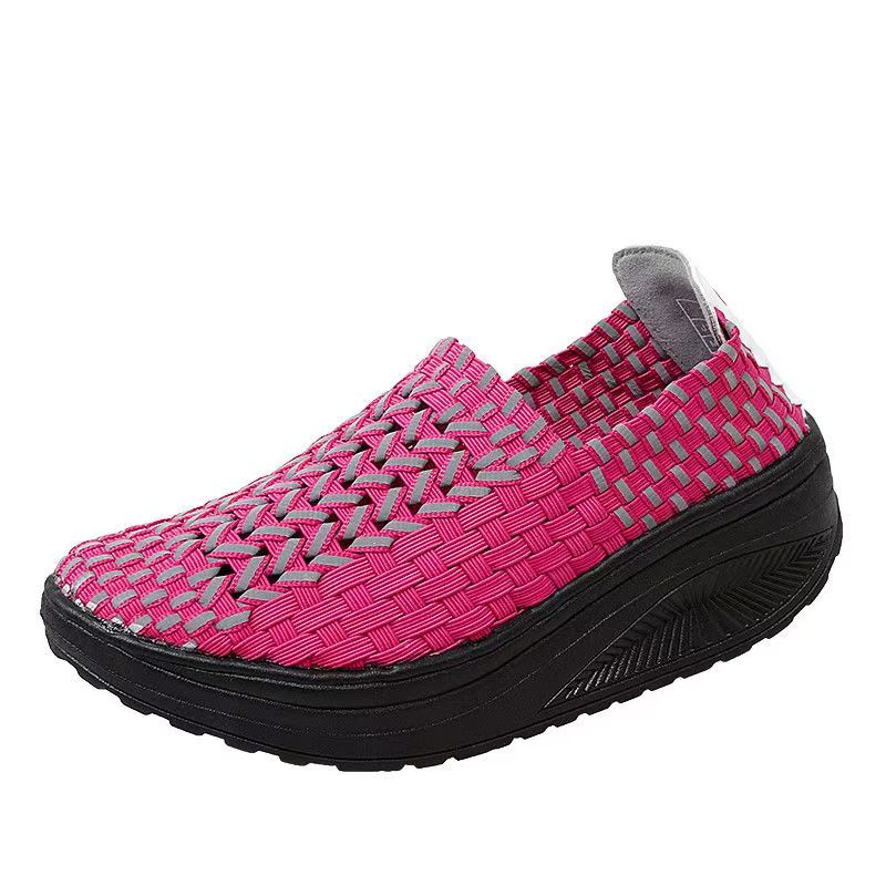 Woman Hand Woven Wedges Casual - Running Shoes Lightweight ulasan dan harga