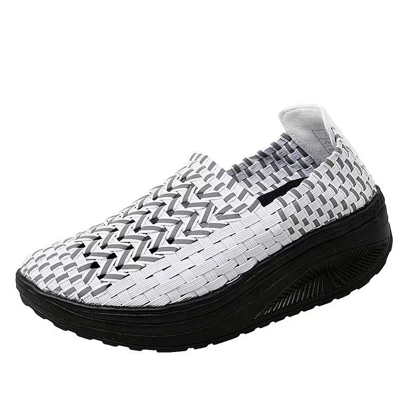 Woman Hand Woven Wedges Casual - Running Shoes Lightweight ulasan dan harga