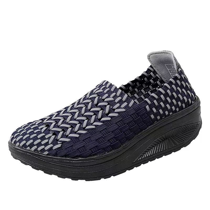 Woman Hand Woven Wedges Casual - Running Shoes Lightweight ulasan dan harga