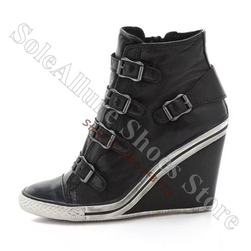 Grey Multi Buckle High Top Wed - Running Shoes Lightweight ulasan dan harga